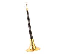 Ebony Pole Golden Carved Bowl Suona Horn Adult Chinese Folk Suona With Suona Bag Suona Set (Color : A)