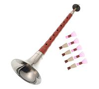 Ebony Premium Suona Chinese Professional Beginners Use Rosewood Instrument National Suona Wind Instrument (Color : D Key)