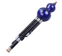 Ebony Sound Pipe Chinese Hulusi Flute Hulusi Instrument Professional Playing Type Gourd Flute C Key/B Flat Gourd Flute