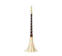 Ebony Suona Brass White Copper Phosphor Bronze Bowl Average Hole Suona Musical Instrument (Color : White copper bowl)