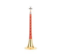 Ebony Suona Instrument D Key Playing Beginners Entry Trumpet Horn Mahogany D Key Suona (Color : Mahogany D tone yellow bowl)