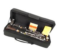 Ebony Tube Body Silver Plated 18 Keys G Tone Clarinet With Canvas Bag And Accessories Clarinet Kit