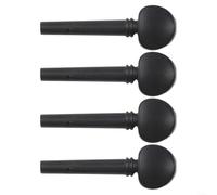 Ebony Violin Peg Replacement Set 4 Pieces for 4/4 3/4 1/2 1/4 1/8 Violins Providing Authentic Wood Feel and Tuning Precision (1/8)