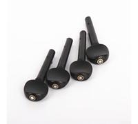 Ebony Violin String Pegs 4 Piece Kit Designed for Violins Sized 4/4 3/4 1/2 1/4 1/8 to Maintain Tuning Accuracy During Practice and Performance (4/4)