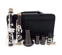 Ebony Wood Bb Clarinets E13 Student Clarinets Silver Plated Keys 17 Keys Beginner Clarinet
