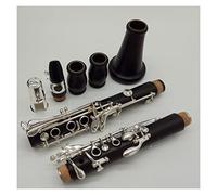 Ebony Wood Bb Clarinets Professional Clarinets Silver Plated Keys 17 Mouthpiece Beginner Clarinet