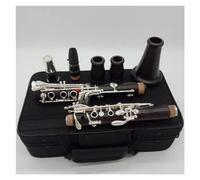Ebony Wood Body Silver Plated Keys Clarinet 17 Keys Bb Tone Student Clarinet Included Mouthpiece Clarinet Kit