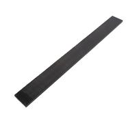 Ebony Wood Electric Bass Fretboard, Unprocessed DIY Fingerboard Replacement for String Instruments with Delicate Texture, Black, 7 X 72 X 1cm (Black