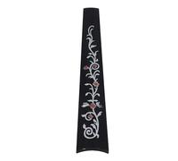 Ebony Wood Fretboard, Easy Installation 4/4 Violin Fingerboard Color Shell Inlay Fine Workmanship Delicate Texture for Stringed Musical Instrument (Flower Vine)