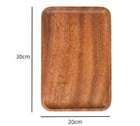 Ebony Wood Serving Tray Rectangular Polished Food-Safe Small Large | Natural African ebony with splinter-free polished finish - wipe clean with a damp cloth, no harsh cleaners