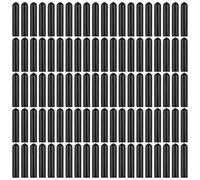 EBOOT 100 Pack Black Rubber Pourer Cap Liquor Bottle Pourer Cover Dispenser Spout Dust Covers