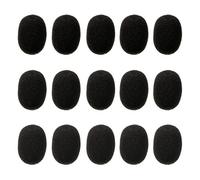 Eboot 15 Pack Mini Microphone Covers Foam Windscreen Lapel Headset Mic Foam Cover Protection for Small Lapel and Lavalier Microphones (Black)