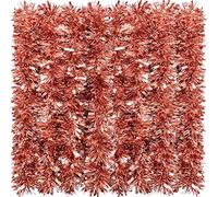 EBOOT 39.4 Feet Shiny Metallic Christmas Tinsel Garland - Rose Gold