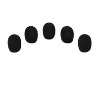 eBoot 5 Pack Mini-size Lapel Headset Microphone Windscreen, Black
