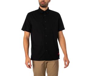 Ebor Straight Short Sleeved Shirt Black S