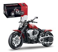 Ebortsin 1:8 Motorcycle Building Set for Adults, for Davidson Commander Motorcycle Building Blocks, 542 PCS Motorbike Collectible Gift for Adults and Kids, Compatible with L***