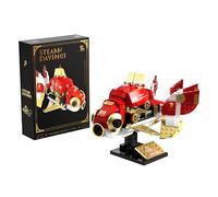 Ebortsin Animal Building Blocks Set, Steampunk Parrot Building Blocks Toys for Adults Boys and Girls, Cute Animal Building Blocks, Christmas, Birthday Gift, Prizes, 334+ Pcs (Red)