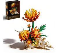Ebortsin Conch Chrysanthemum Building Set for Adults, Flower Bouquet Building Model for Home Office Decor, Ideas Chrysanthemum Model Botanical Collection Gift (585 PCS)
