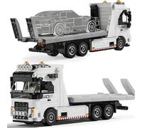 Ebortsin Heavy Duty Truck Building Set, MOC Road FH16 Trailer Building Blocks Model, STEM Vehicle to Build and Display, Gift for Adults and City Trailer Lovers (670+ PCS)