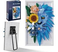 Ebortsin Lion Animal 3D Wall Art Building Blocks Set for Adults, Unique Home Wall Decor Table Display, Wall Art Animal Building Blocks Model, Ideal Valentine's Day Birthday Gift (671 PCS)