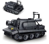 Ebortsin Military Tank Building Set for Adults, 711 PCS WW2 Sturmtiger Tank Building Blocks Set, WW2 Army Tanks Blocks Model Home Decor Collectible, Gifts for Military Enthusiasts