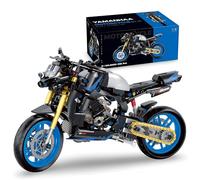 Ebortsin Motorcycle Building Blocks Set - 638 Pcs MT-10 Motorbike Building Kits, Tech Concept Supermotorcycle Model Toys, Gift for Adults Teens, Display Model, Compatible with Major Brand