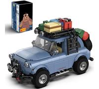 Ebortsin Off-Road Building Kit - 424 PCS Car Building Blocks Set w/Container Display Box, Modular Scale 1:32 Off-Road Car Bricks Model, Construction Toy Home Office Decor