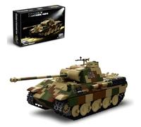 Ebortsin Panther Ausf. 424 Tank Building Set for Adults, WW2 Bachman Panther Tank Building Blocks Toy, 1675 PCS Army Toy Blocks Model Kits, Home Office Decor Gift for Military Enthusiasts