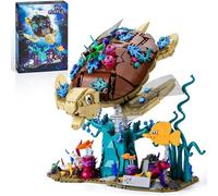 Ebortsin Sea Turtle Building Sets, 1271 PCS Ocean Animal Building Blocks Ocean Dream Reef Collection Toy, Unterwater Animal Sea Turtle Home Office Decor, Gift for Adults