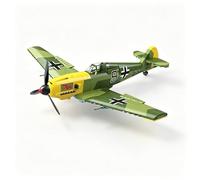 Ebortsin WW2 Military Fighter Airplane Building Sets, 631 PCS German BF-109E-4 EMIL Fighter Jet Building Blocks, WW2 Aircraft Model Toys for Military Fans, Idea Gift Home Office Decor
