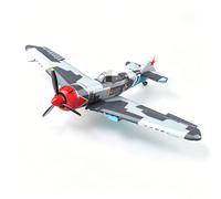 Ebortsin WW2 Military Fighter Airplane Building Sets, 638 PCS Soviet La-7 Fighter Jet Building Blocks, WW2 Aircraft Model Toys for Military Fans, Idea Gift Home Office Decor