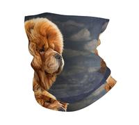 EBOSCUJW Chow Dog Vintage, Bandana Neck Gaiter Soft Face Cover Neck Warmer Tube Half Face Mask Scarf Balaclava