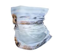 EBOSCUJW Golden Retriever Floating Dogs Pets Labrador, Bandana Neck Gaiter Soft Face Cover Neck Warmer Tube Half Face Mask Scarf Balaclava