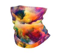 EBOSCUJW Multi Coloured Cloud Explosion, Bandana Neck Gaiter Soft Face Cover Neck Warmer Tube Half Face Mask Scarf Balaclava