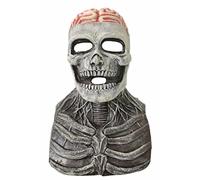 eBoutik - Adults Spooky Halloween Latex Skull & Exposed Brain Mask - Realistic Scary skull - Silicone Full Cover Face Head & Upper Body Cover - Cosplay or Fancy Dress - New for 2025