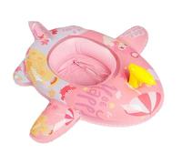 eBoutik - Children’s Summer Swimming Pool Inflatable Toy - Kid’s Beach Ride-ins Airplane Floater With Steering Wheel Horn - Fun To Use & Easy To Pack Away - (Pink)