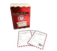 eBoutik - Christmas Santa Letter Set - Write Santa a Letter Christmas Eve - Childrens Festive Activitie - Xmas Home Decoration (North Pole Red Mail Box)