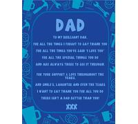 eBoutik - Dad Super Soft Novelty Blanket Easter Gift - Father's Day Large Throw Loving Personal Poem Message Printed From Children - New Daddys etc