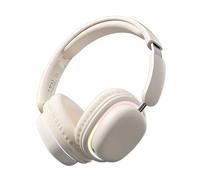 eBoutik - Gaming Headphones with Microphone & Noise-Cancelling, 3.5mm Wired Jack & Surround Sound for Universal use Gaming, Streaming, Vlogging etc (White)