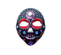 eBoutik - Halloween Mexican Day of The Dead Sugar Skull Novelty Costume Masks - Undead Festival Dress Up For Women, Men & Kids (Spider Web)