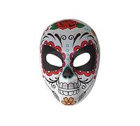 eBoutik - Halloween Mexican Day of The Dead Sugar Skull Novelty Costume Masks - Undead Festival Dress Up For Women, Men & Kids (Rose's)