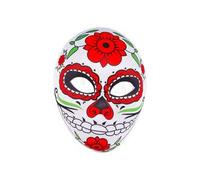 eBoutik - Halloween Mexican Day of The Dead Sugar Skull Novelty Costume Masks - Undead Festival Dress Up For Women, Men & Kids (Rose)