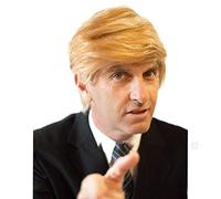 eBoutik - KEEP AMERICA GREAT - REALISTIC SHORT BLONDE DONALD TRUMP WIG - HALLOWEEN COSTUME PRIME MINISTER, USA PRESIDENT TRUMP FANCY DRESS (BLONDE SHORT WIG)