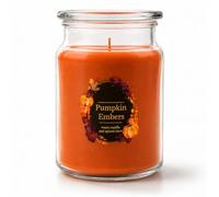 eBoutik - Large Autumn Pumpkin Embers Scented Candle, Warm Spiced Pumpkin Fragrance for Cosy Evenings, Home Décor and Seasonal Gifting Halloween