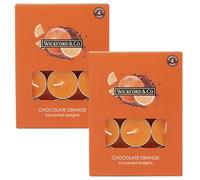 eBoutik - Large Bundle Pack of 48 Easter Tealight Candles - 6 Hours Burning Time - Spring Time Easter Egg Holiday Home Decor for Her Valentines or Mothers Day (Chocolate Orange)