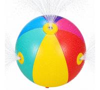 eBoutik - Large Inflatable Sprinkler Beach Ball 23" - Outdoor Water Activity with Built-In Sprinkler, Summer Garden Water Play Ball, Beach & Paddling Pool Fun