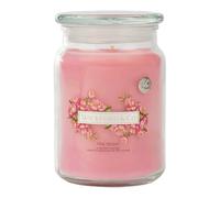eBoutik - Large Pink Peony Scented Candle 95 Hour Burn - Luxury Floral Jar Candle Strong Smell Gift for Mum - Easter Decoration, Spring Home Fragrance