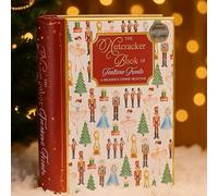 eBoutik - Nostalgic The Nutcracker Christmas Book Biscuit Tin Filled With Scottish Shortbread Assortment - Reusable Festive Decoration Storage For Xmas Hamper Stocking Filler Gift