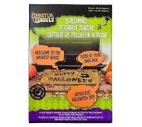 eBoutik - Novelty Halloween Sound-Activated Doormat Sensor with Spooky Effects - Sensor Mat Pad with Scary Sounds for Party Decor or Trick or Treaters - Screams & Phrases Door Mat