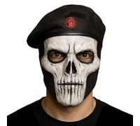 eBoutik - Novelty Horror Skull Full Face Mask Halloween Costume Accessory - Spooky Skeleton Superhero Design for Theme Parties For Adults & Children